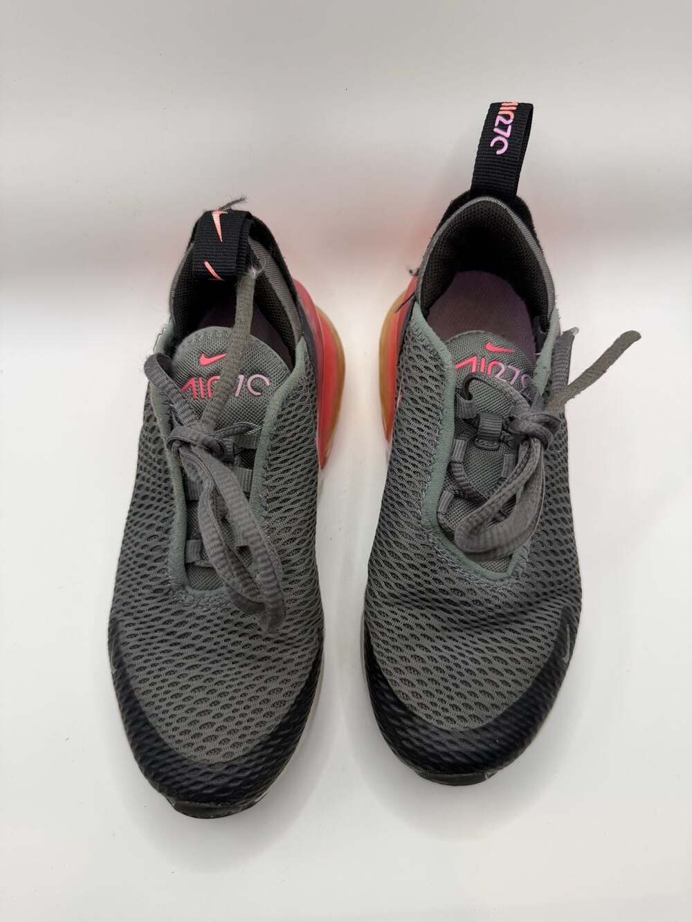 Nike Air Max 270 'Smoke Grey Hyper Pink' Toddler Sneakers AO2372-031